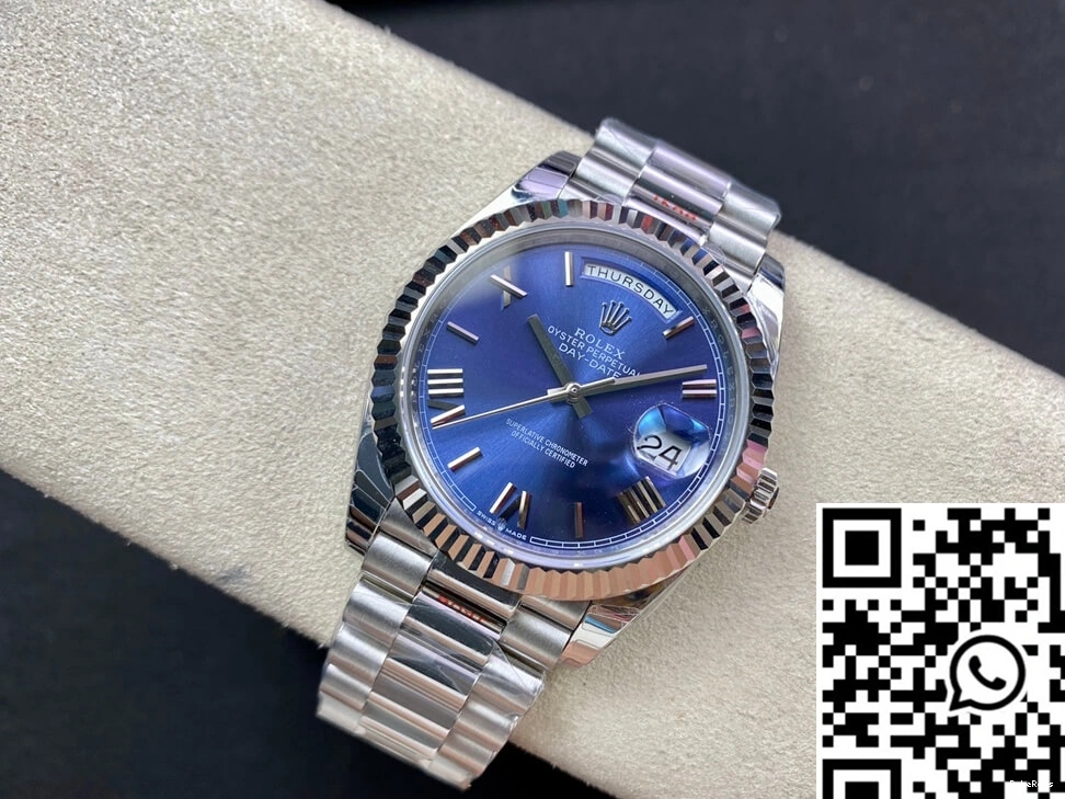 EW M228236-0007 Rolex Day Blue Factory Date Dial 0301